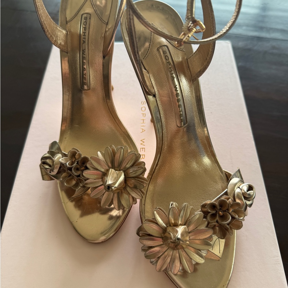 Sophia Webster Rose Gold Floral Lilico Women's Sandals